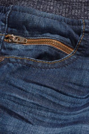 Rib Waist Pull On Jeans (3-16yrs)